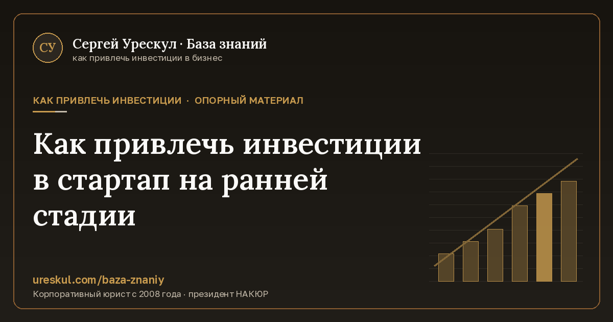 Обложка статьи «Как привлечь инвестиции в стартап на ранней стадии»